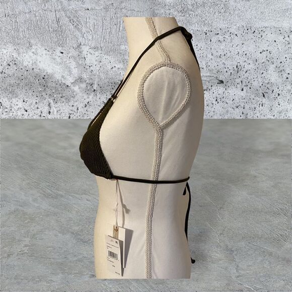 Good American Tiny Tie Top Bikini Size XS NWT - Picture 3 of 5